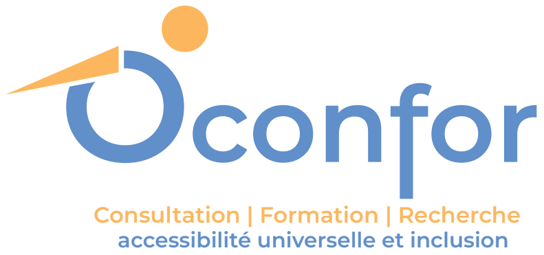 Logo du site Oconfor Bleu et jaune